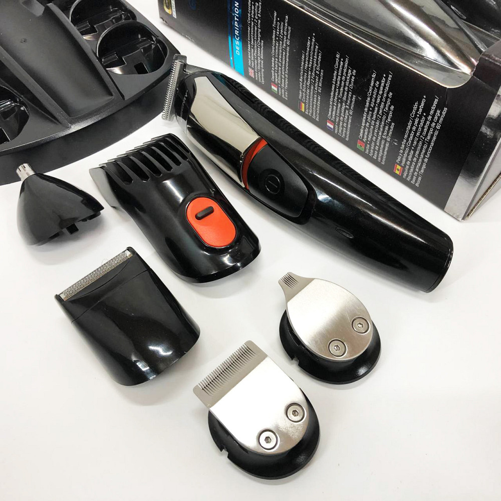 Надійна машинка для стрижки Geemy GM-853, Набір для видалення волосся із зарядним пристроєм FI-29 Львів - фото 12