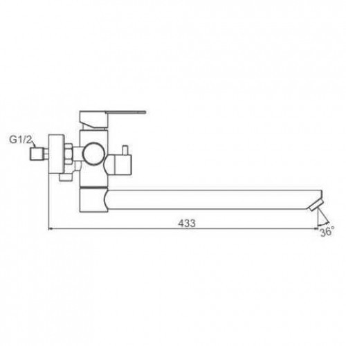 Смеситель для ванны с душевым гарнитуром Frap H801 F22801-6 черный Киев - изображение 8