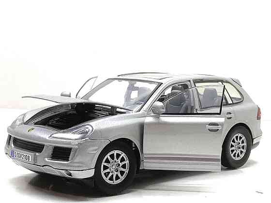 Машина Автосвіт Porsche Cayenne інерційна відкриваються двері капот багажник 1:24 Сіра (AP-1907) Чернігів