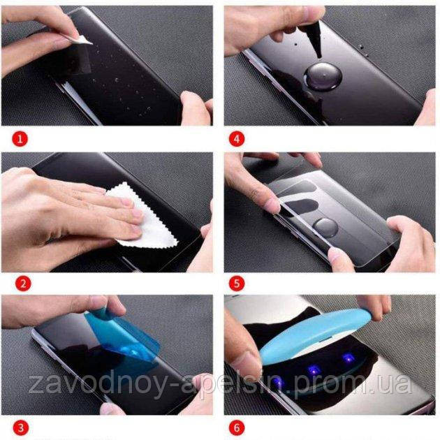 Захисне скло Xiaomi Redmi Note 14 Pro 5G Загартоване УФ (UV) Одеса - фото 3