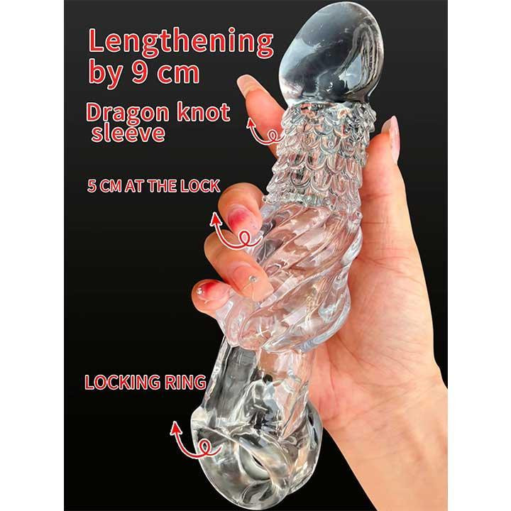 Насадка для збільшення пеніса Crystal Skin збільшує на 9 см Вінниця - фото 10