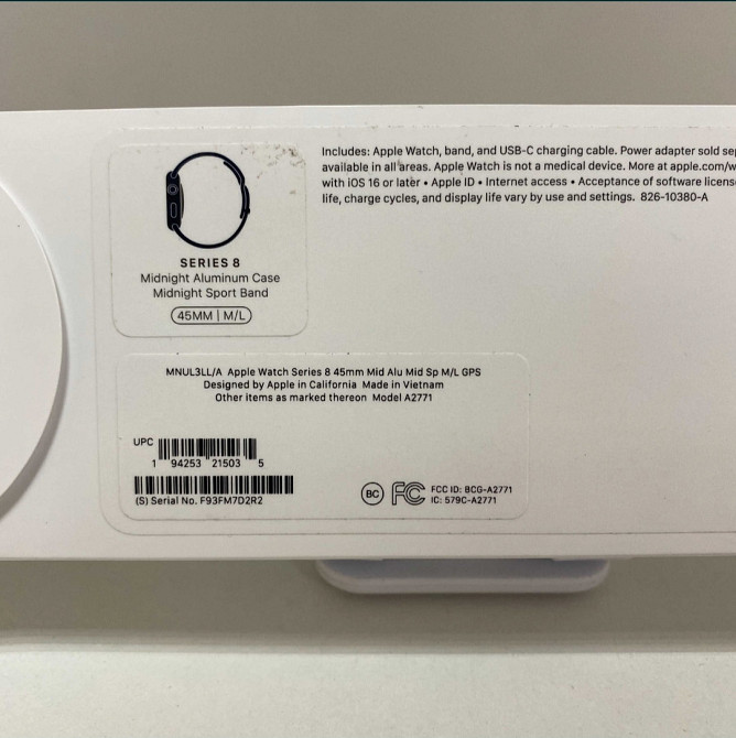 Apple Watch 8 45mm Midnight GPS MNP13 . Киев - изображение 6
