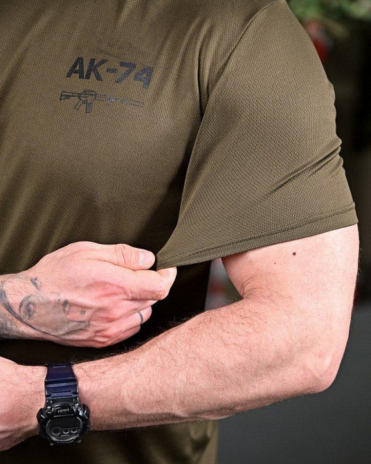 Тактична потовідвідна футболка АК-74 oliva ПП7632 Одеса - фото 3