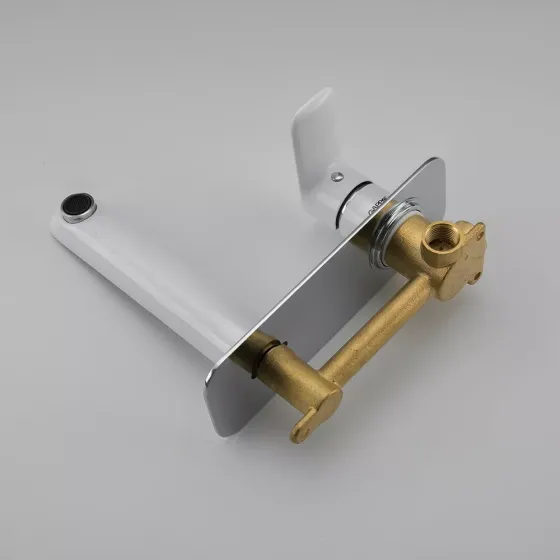 Змішувач для умивальника настінний GAPPO G1048-22 білий/хром Київ