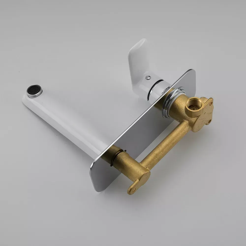 Смеситель для умывальника настенный GAPPO G1048-22 белый/хром Киев - изображение 6