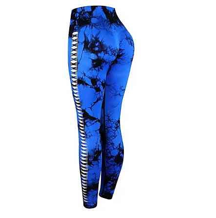 Жіночий костюм для фітнесу спортивний для залу L синьо-чорний Київ