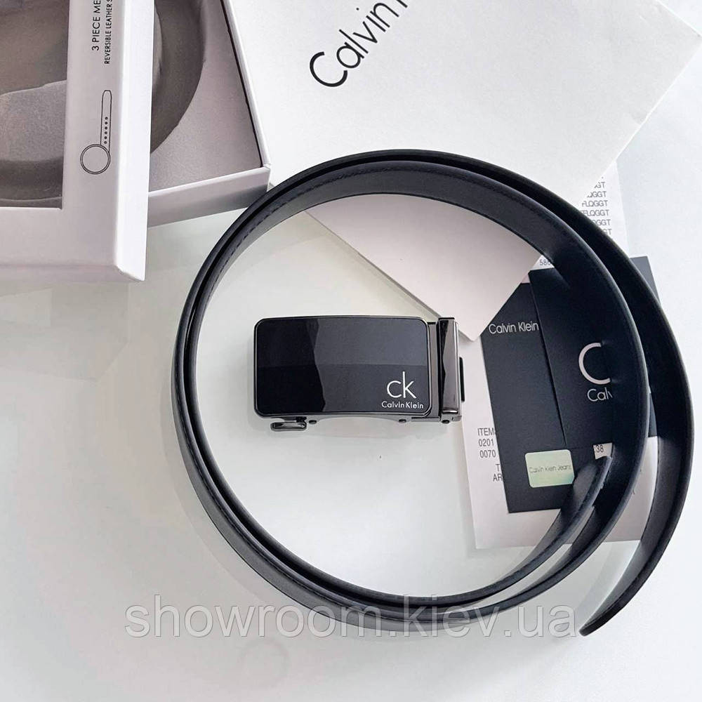 Чоловічий ремінь із пряжкою автомат Ск у подарунковій коробці (455) Київ - фото 10