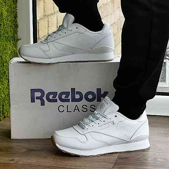 Женские Кроссовки Reebok Classic Белые Рибок Кожаные (размеры: 36,37,38,39,40,41,42,43) Днепр