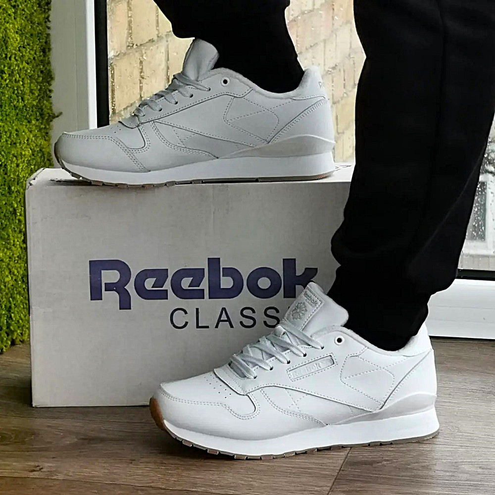 Женские Кроссовки Reebok Classic Белые Рибок Кожаные (размеры: 36,37,38,39,40,41,42,43) Днепр - изображение 2
