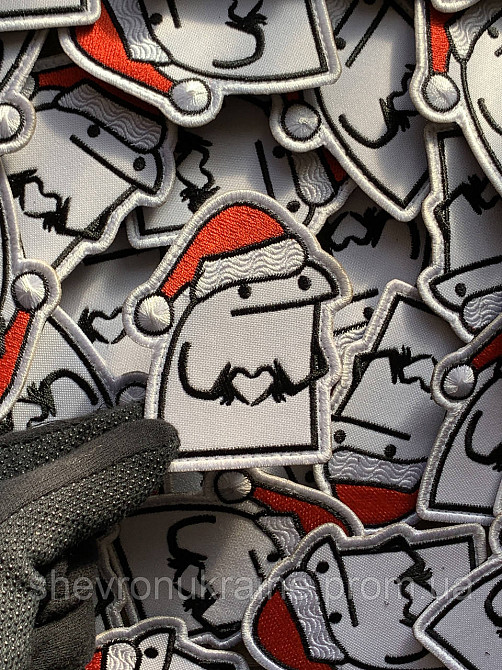 Шеврон Праздничный флорк (Форма контурная. На липучке) Размер 8x6.7см Киев - изображение 5