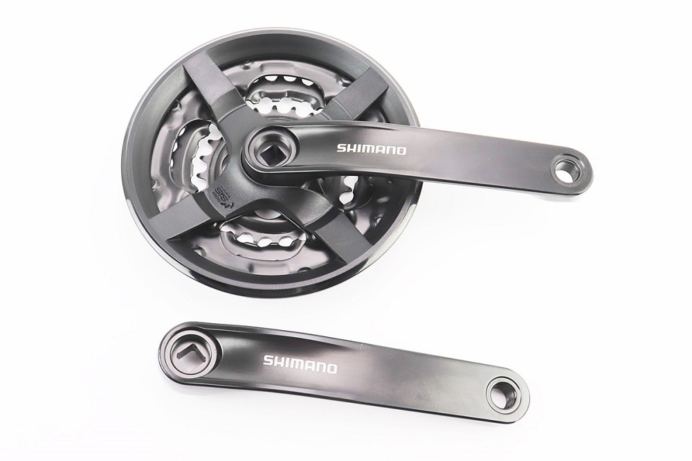 Шатун (кріплення "квадрат") 175мм, 42.34.24T к-кт МТВ, алюмінієві, чорні Tourney FC-TY301 Київ - фото 1