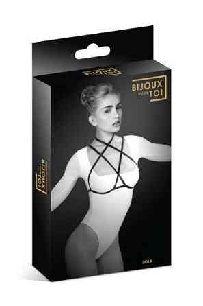 Портупея на груди Bijoux Pour Toi - LOLA, еластичний поліестер Sex Aura Київ