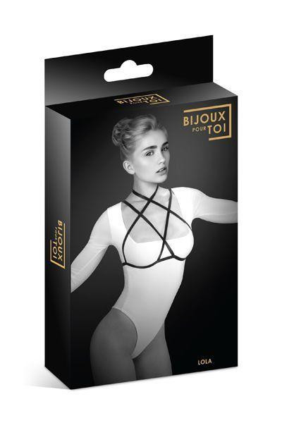 Портупея на груди Bijoux Pour Toi - LOLA, еластичний поліестер Sex Aura Київ - фото 3