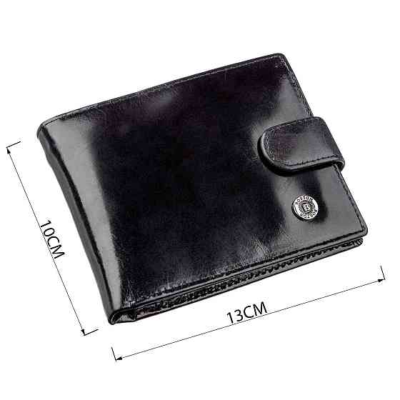 Класичний чоловічий гаманець Boston 18808 Чорний Київ