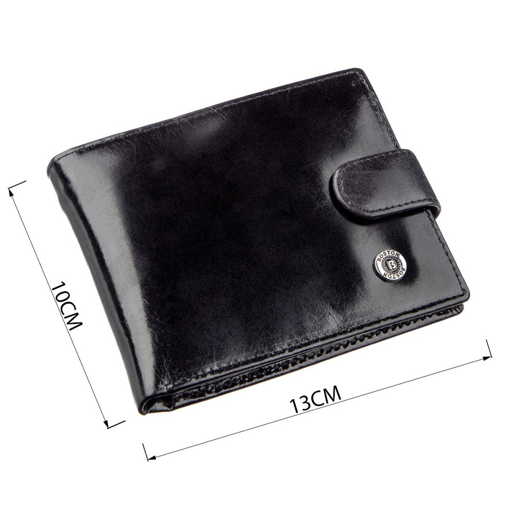 Класичний чоловічий гаманець Boston 18808 Чорний Київ - фото 3