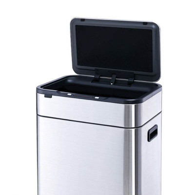 Контейнер для мусора JAH Сенсорный на ножках Серебряный металлик 40 л (20255) Винница - изображение 10