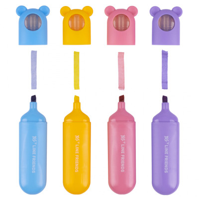 Набір маркерів Yes текстовий Line Friends 4 шт (391105) Вінниця - фото 5