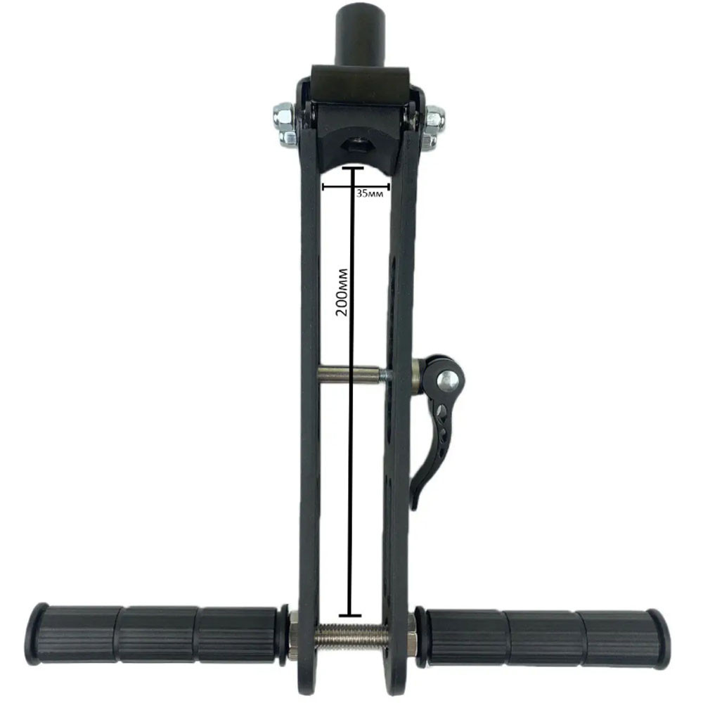 Велокресло детское сиденье для велосипеда с креплением на раму с ручками Feel Fit черное Бровары - изображение 4