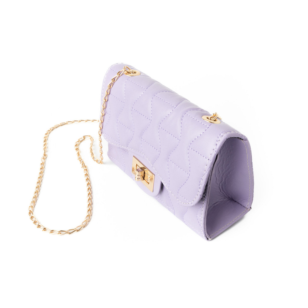 Сумка женская через плечо, сумочка клатч со стеганым узором и ручкой-цепочкой, Сиреневый Каменец-Подольский - изображение 3