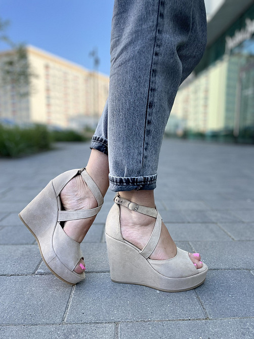 Nivelle Босоніжки жіночі NIVELLE 1815/C-818 бежеві (літо, замша натуральна) (3743) 37р.40р. Коломия - фото 3