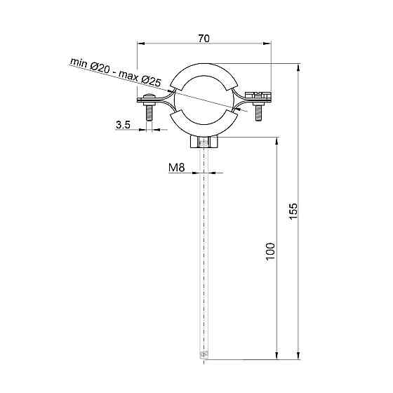 Хомут Thermo Alliance Forte 1/2" (D20-25 мм) SF10015 Київ