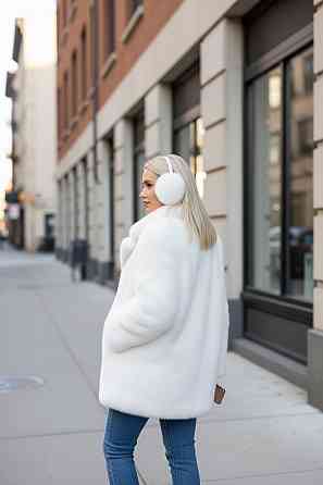 Жіночі хутряні навушники Rex Білий Харків