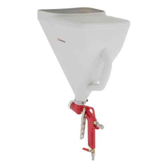 Розпилювач штукатурний пневматичний, форсунки: 4, 6, 8 мм, верхній пластиковий бачок, 9000 мл, 3-6 атм INTERTOOL PT-0403 Киев