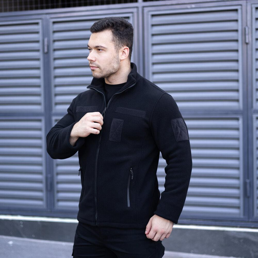 Толстовка флісова Pobedov Voin з липучками Чорний M BLto2 541Mba Київ - фото 2