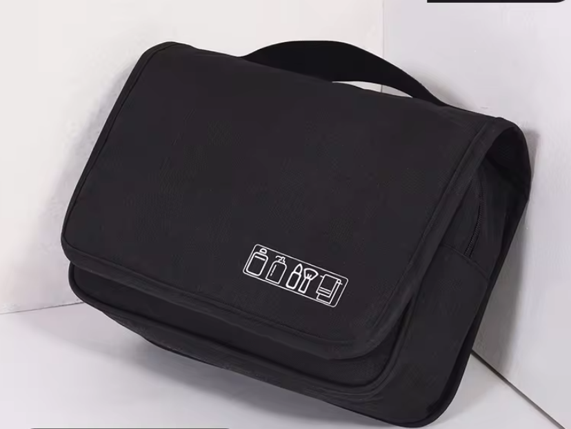 Косметичка с подвесным крючком дорожная для ванной, черная Каменец-Подольский - изображение 5