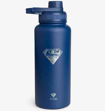 Пляшка для води металева з подвійною вакуумною ізоляцією Bohtal Insulated Bottle 960 ml/32 oz Blue S Каменское