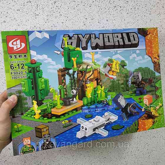 Конструктор Minecraft My World 390 деталей блочний F 9020-1 Хмельницький