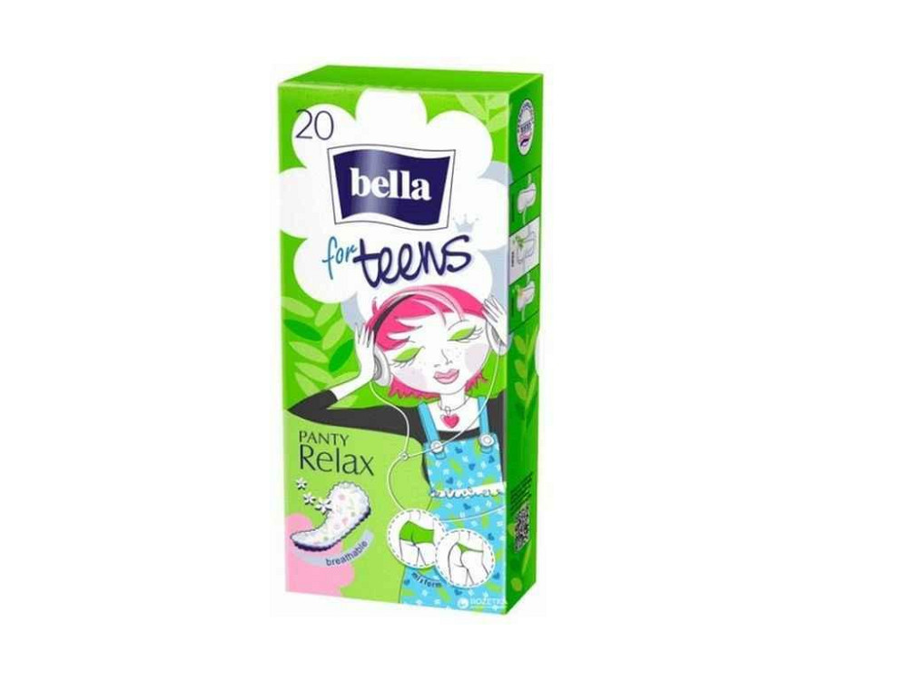 Прокладки щоденні 20шт гігієнічні for Teens Relax ТМ BELLA Київ - фото 1