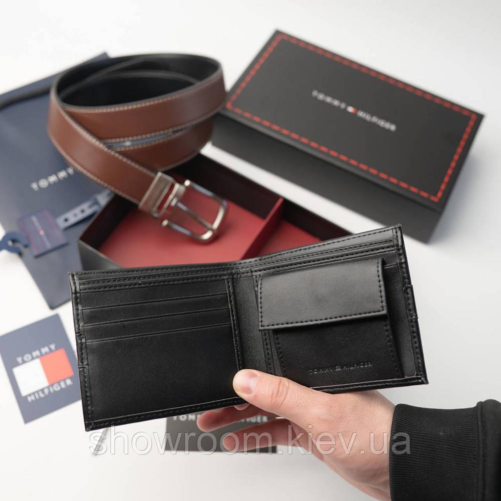 Чоловічий набір ремінь та гаманець Tommy Hilfiger (064) Київ - фото 6