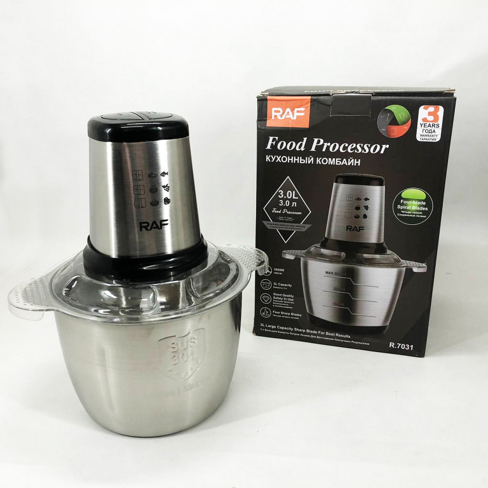Блендер для смузі і соусів RAF R.7031 3 л 1000 Вт, Блендер чоппер електричний з гострим лезом ZI-39 Івано-Франківськ - фото 8