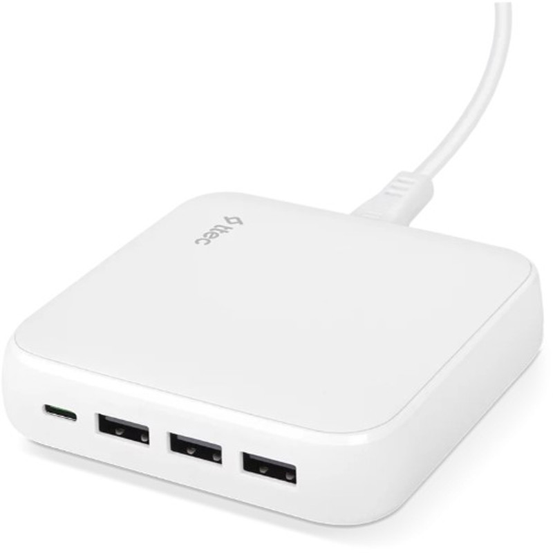 Мережевий зарядний пристрій Ttec SmartCharger Quattro GaN USB-C/USB-A 65 W White (2SCG02B) Білий Харьков - изображение 1