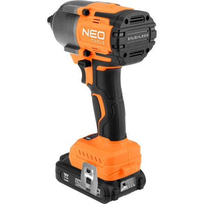 Гайковерт Neo Tools Energy+ 18V, бесщеточный, 2400об/мин, 850Нм, 1/2", 3 скорости (без АКБ и ЗУ) (04-608) Винница - изображение 11