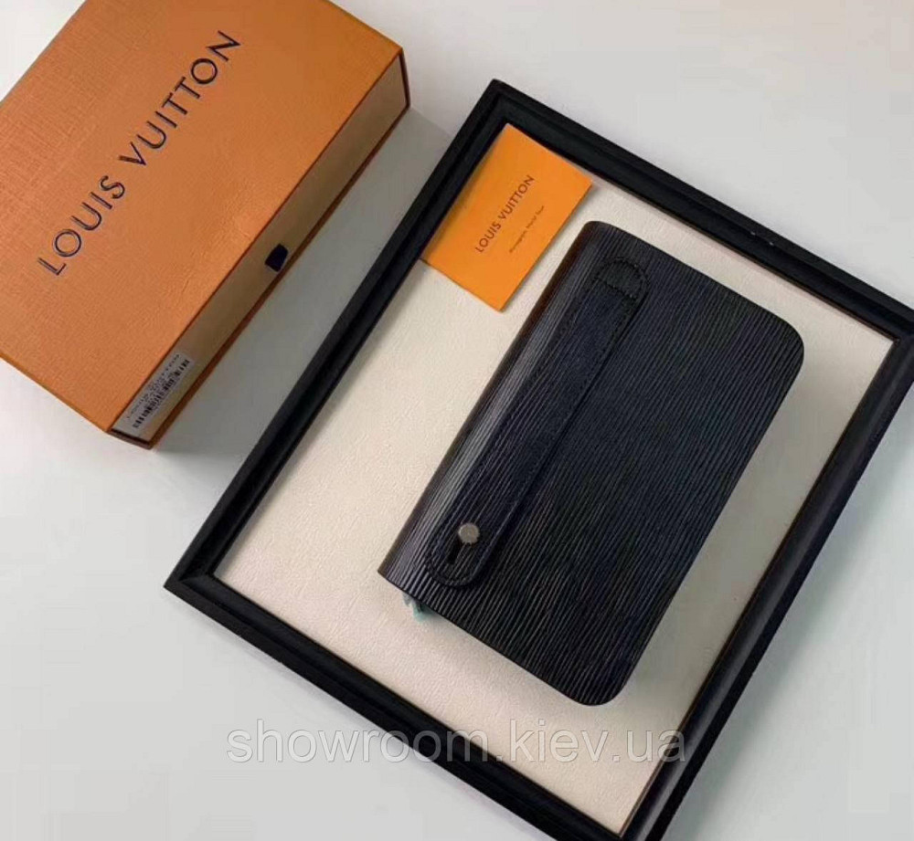 Чоловічий бреновий клатч барсетка LV (2012) black Київ - фото 3