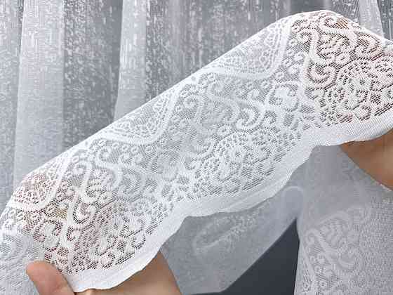 Тюль VR-Textil 2139т Мармур Жакард Білий 200х250 см (43-430) Київ