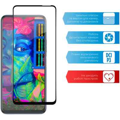 Стекло защитное ACCLAB Full Glue Tecno Spark 8p (1283126533136) Винница