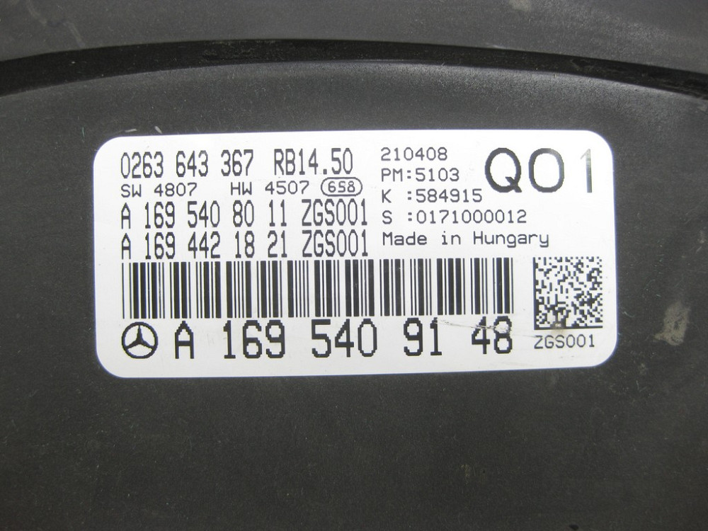 Mercedes-Benz  A1695409148 Щиток - панель приладів для бензинових авто у км B-class W245 Одеса - фото 5