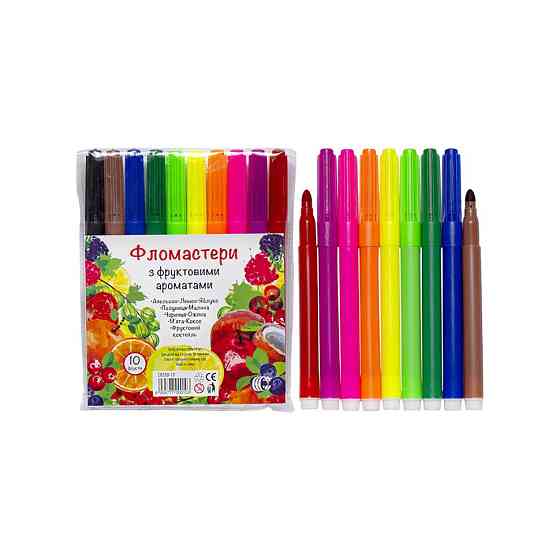 Дитячі Фломастери "Фрукти" COLOR-IT CR550-10 10 кольорів Вінниця