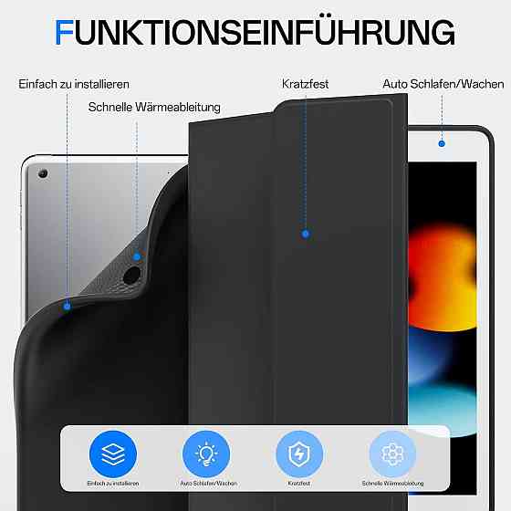 Защитный чехол с Bluetooth клавиатурой для iPad 9th/8th/7th Generation 10.2 Inch 2021/2020/2019 Днепр