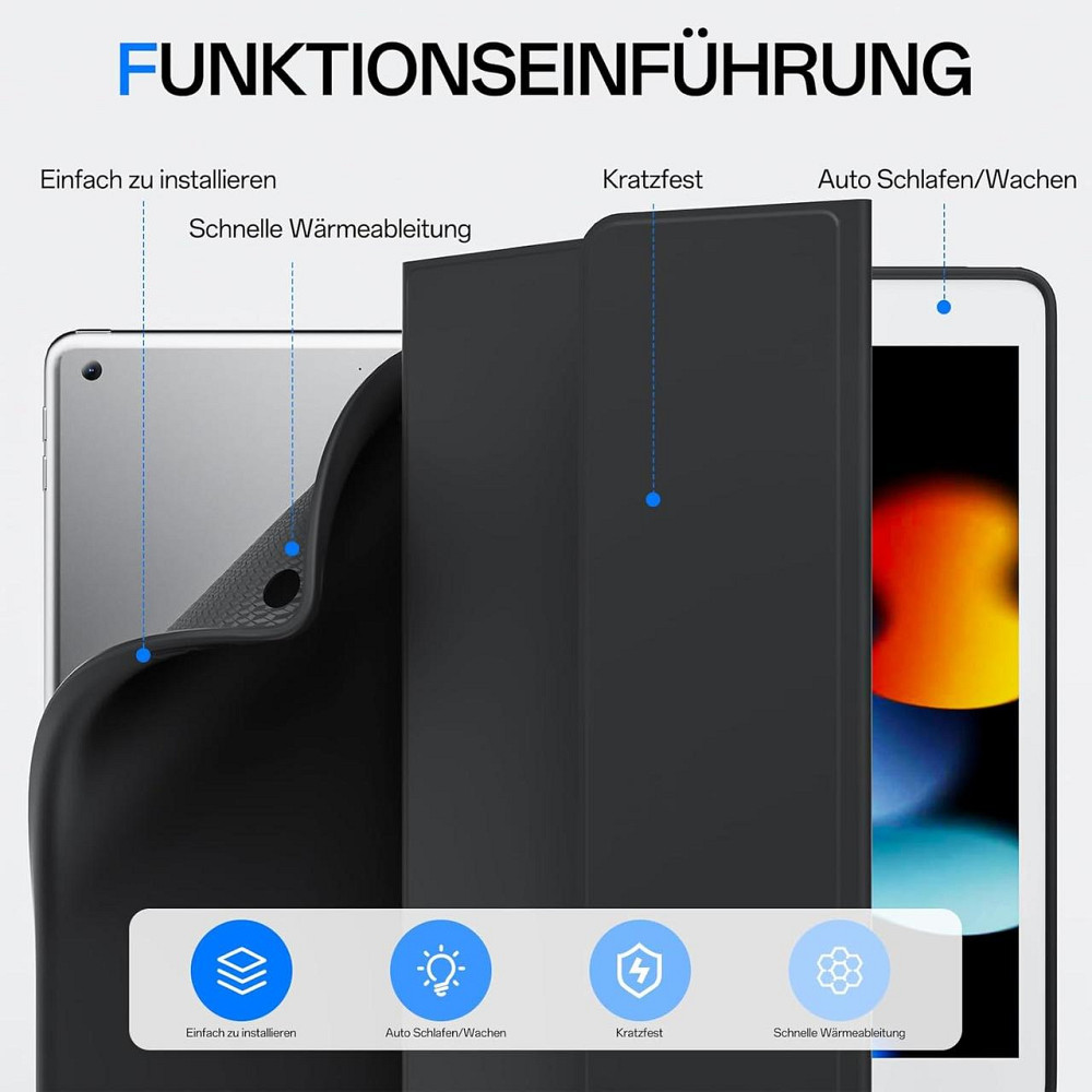 Защитный чехол с Bluetooth клавиатурой для iPad 9th/8th/7th Generation 10.2 Inch 2021/2020/2019 Днепр - изображение 2