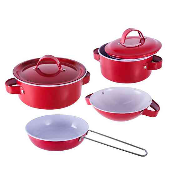 Детский набор посуды «Kitchenware» 620-B5(Red) кастрюля, сковородка Винница