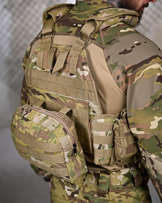 Плитоноска 4 точки швидкого скидання з рюкзаком senger мультикам ПП8152 Одеса - фото 9