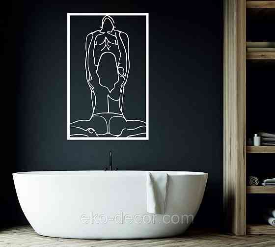 Декоративне настінне Панно «По дорослому 18+», Декор на стіну 70*44 см, Білий Київ