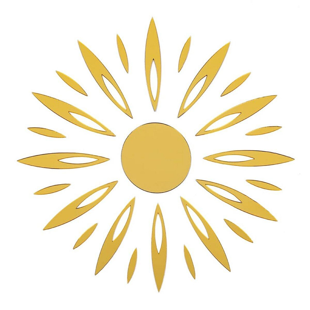 Зеркальный декор акриловый самоклеющийся золото, 25шт(D) SW-00002522 Днепр - изображение 1