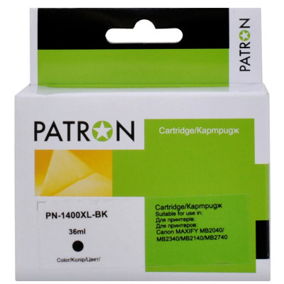 Картридж Patron Canon PGI-1400BK XL (9185B001) 1200 арк (PN-1400XL-BK) Винница - изображение 1