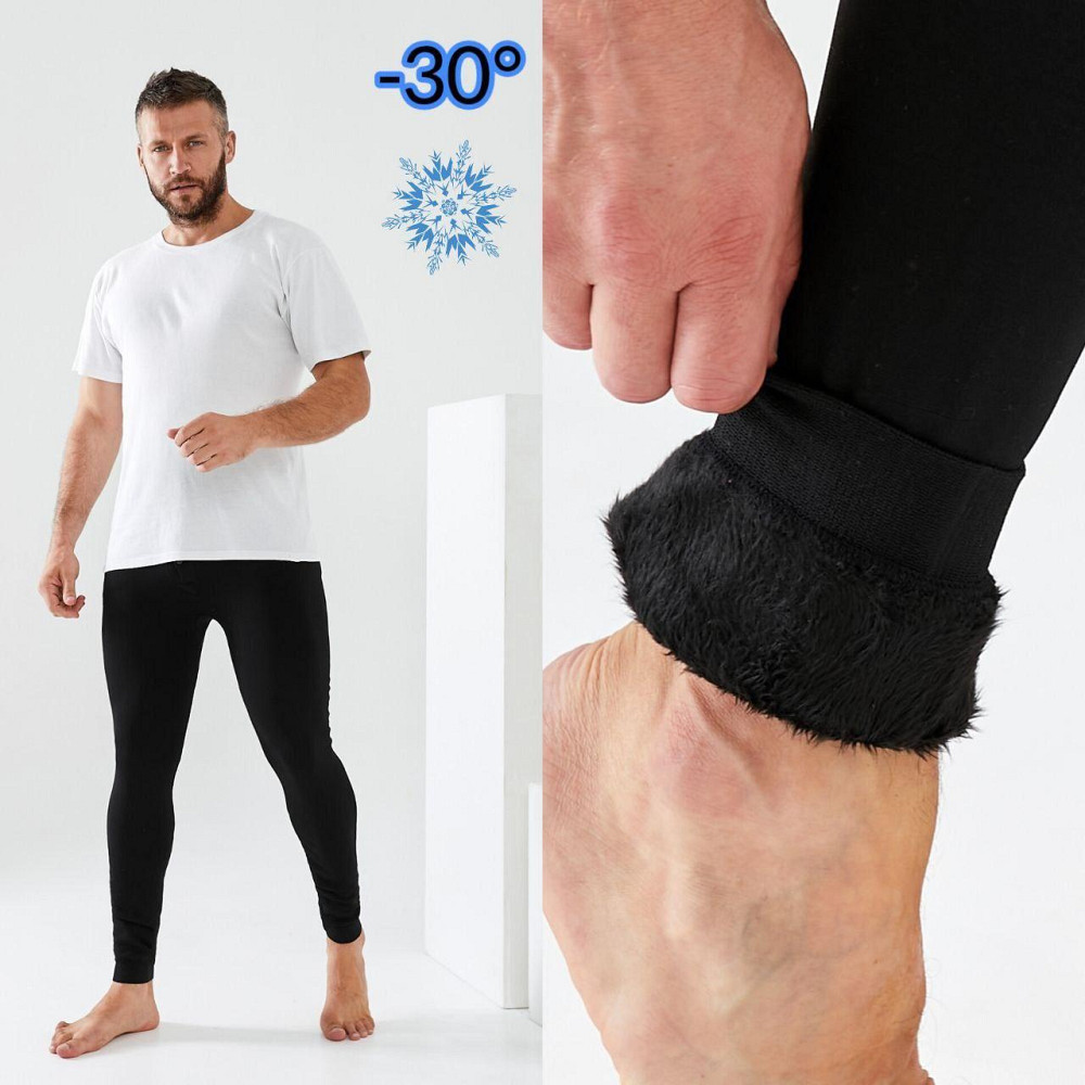 Мужские бесшовные термо лосины (гамаши) на меху Одесса - изображение 3