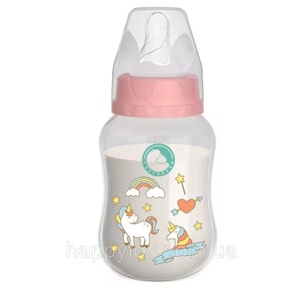Пляшка для годування 150 мл Рожева Львів - фото 1